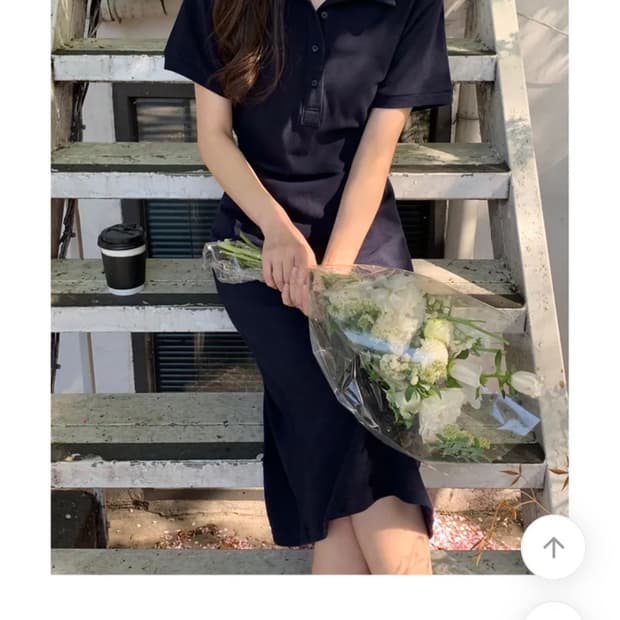 베니토 메모리 카라 피케 반팔원피스