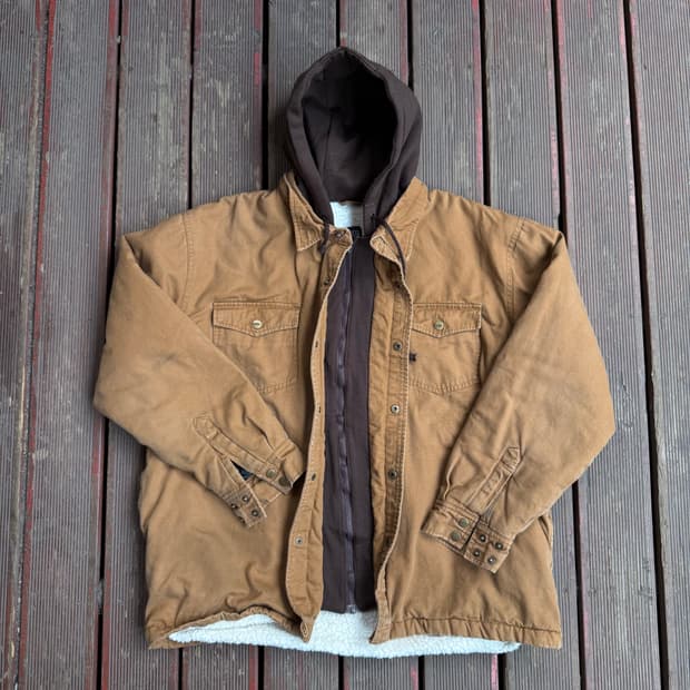 빈티지 후드 워크자켓