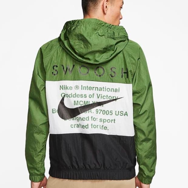 나이키 더블 스우시 우븐 후디 바람막이 L 100 105