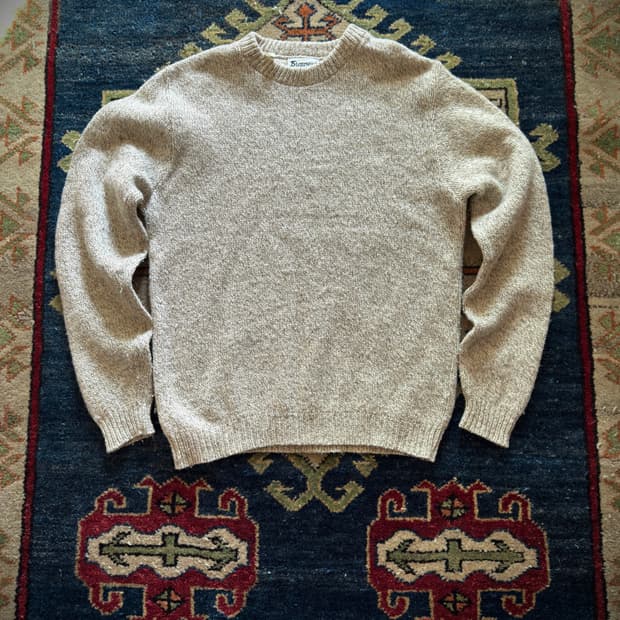 80s USA Stonewood wool nylon Knit