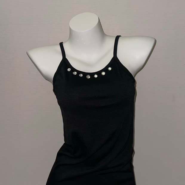 빈티지 큐빅 슬리브리스 미니 원피스