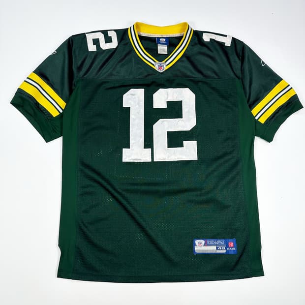 리복 NFL 그린베이 패커스 로저스 럭비 유니폼 져지 48