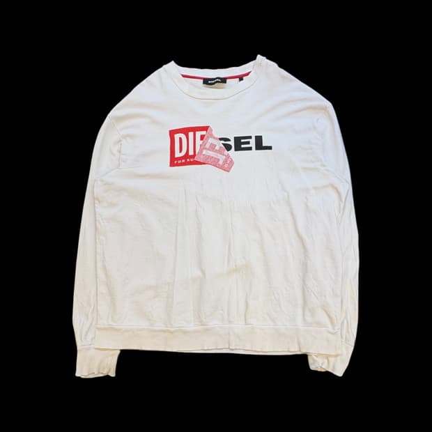 디젤 로고 스웻셔츠