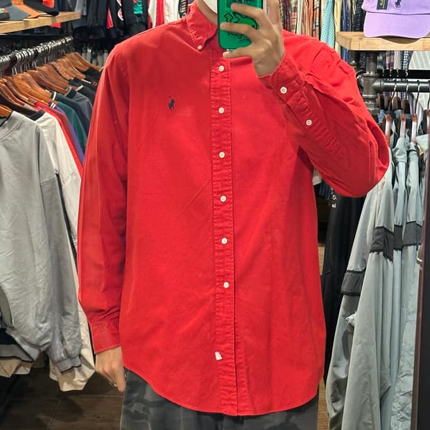 [HI] 폴로 랄프로렌 셔츠 레드