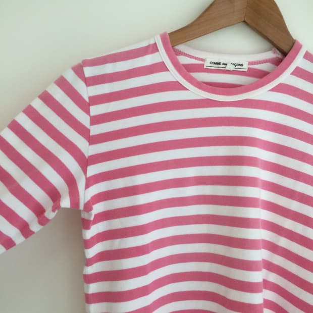 Comme des garcons 꼼데가르송 스트라이프 티셔츠 롱 슬리브