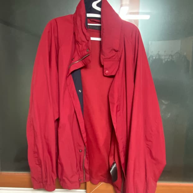 유니클로 레드 블루종 XL