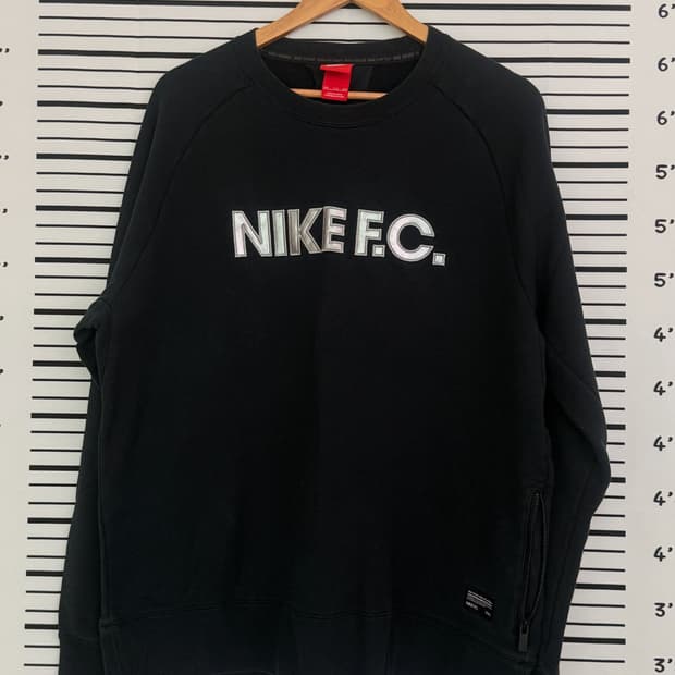 나이키(nike) AS FC 시티 크루 맨투맨 블랙 2XL