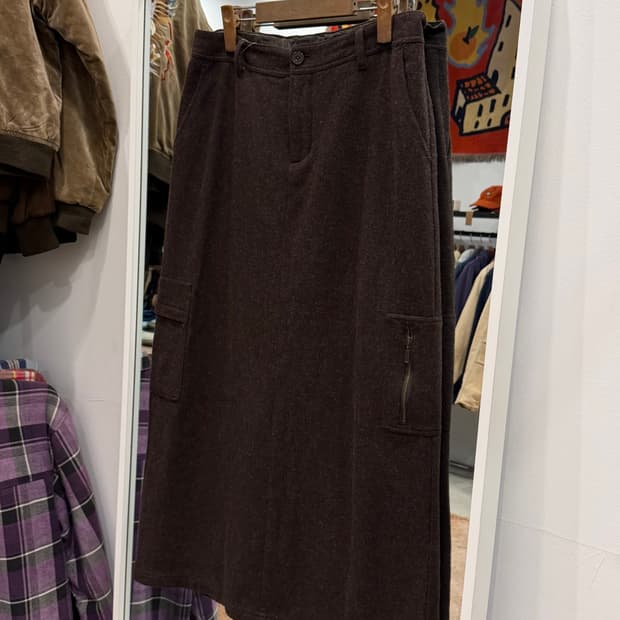 Eddie Bauer 에디바우어 빈티지 카고 울 스커트 (31inch)