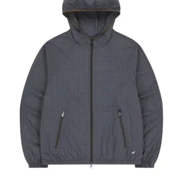 코이세이오 체크 윈드브레이커 퍼플