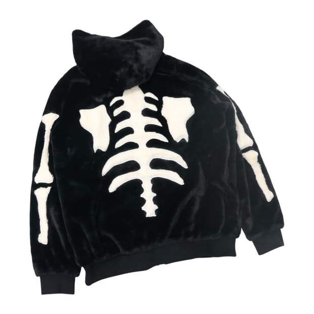 밴슨 스켈레톤 후리스 후드집업