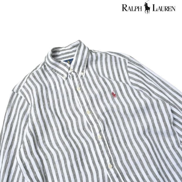 폴로 랄프로렌 큐알 린넨 셔츠 남방 M N1262