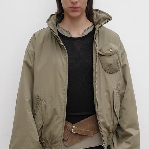 오픈와이와이 봄버자켓 카키 s