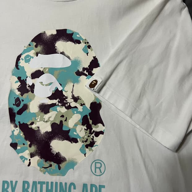 베이프 카모 반팔티 s