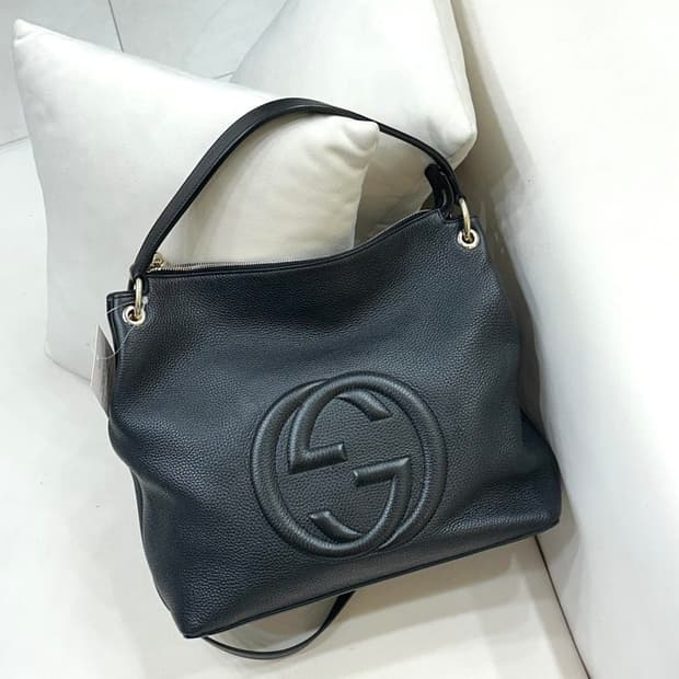 구찌 소호 테슬 레더 호보백 (정품)