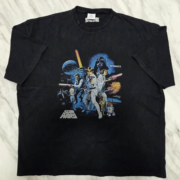 베트멍 스타워즈 그래픽 반팔 티셔츠