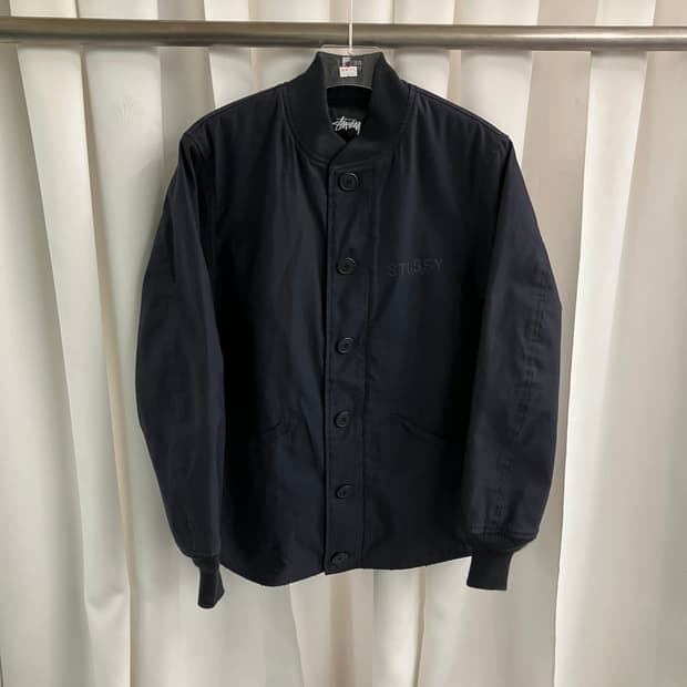 스투시 블랙 덱 자켓 M