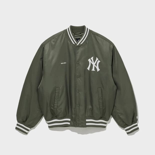 MLB 뉴욕 양키스 나일론 스타디움 재킷 세이지 그린