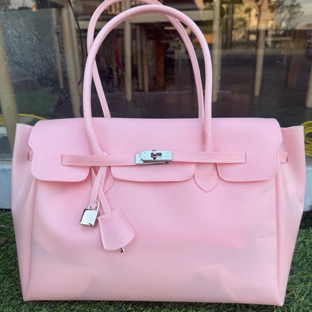 키키 젤리버킨백 핑크