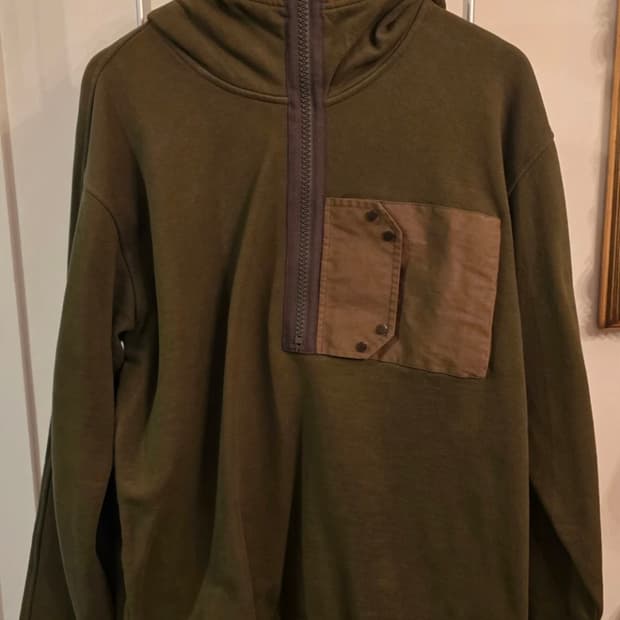 Ten c 텐씨 후드 기모 아노락 올리브 L