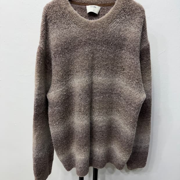 정품) ECORR 이코르 남성 모헤어 브라운 니트 스웨터 1(105)