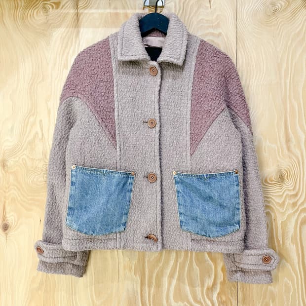 디젤 모브앤데님 트위드 자켓