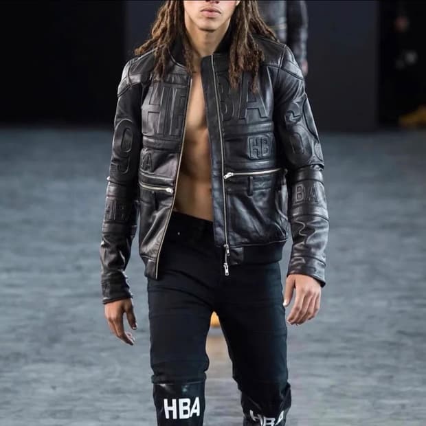 ( 레어 ) 후드바이에어 램스킨레더 하키자켓