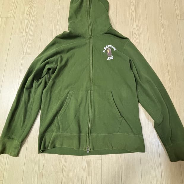 베이프 후드집업 그린