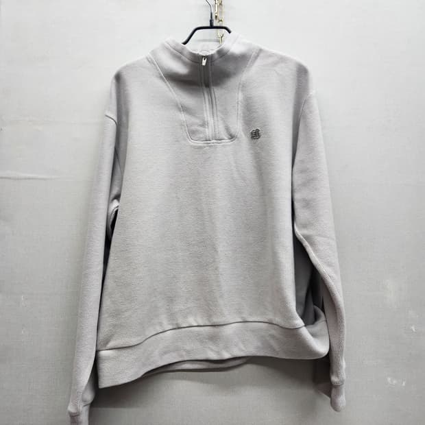 코오롱스포츠 로고 니트 코튼 반집업 100(XL)