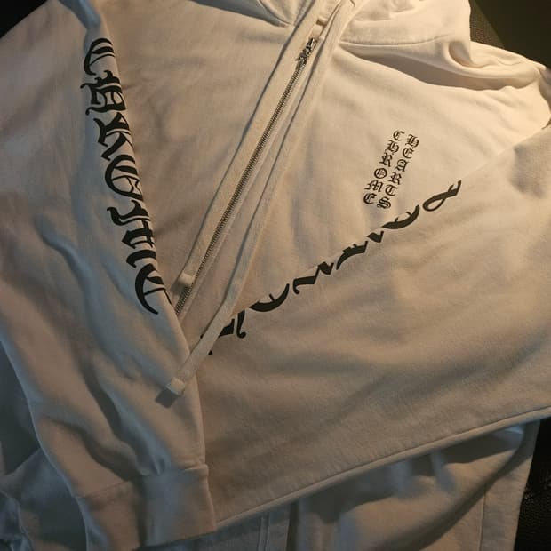 XXL 크롬하츠 화이트 후드집업 2XL
