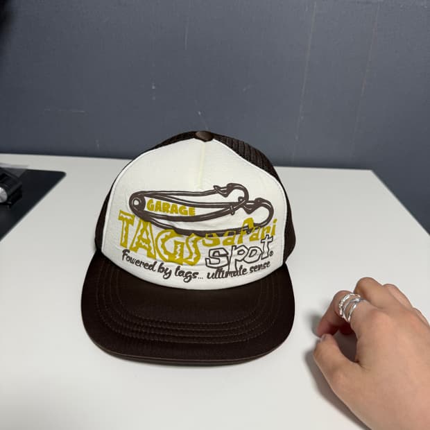 사파리스팟 세이프티 메쉬 캡 브라운