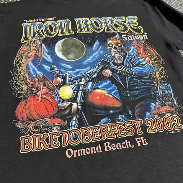 OOs JENSEN IRON HORSE 프린팅 롱슬리브