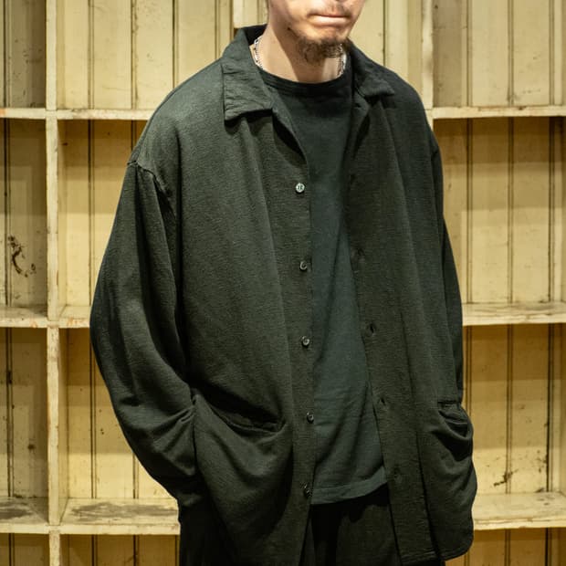 네스트로브컨팩트 린넨 인레이 셔츠 가디건