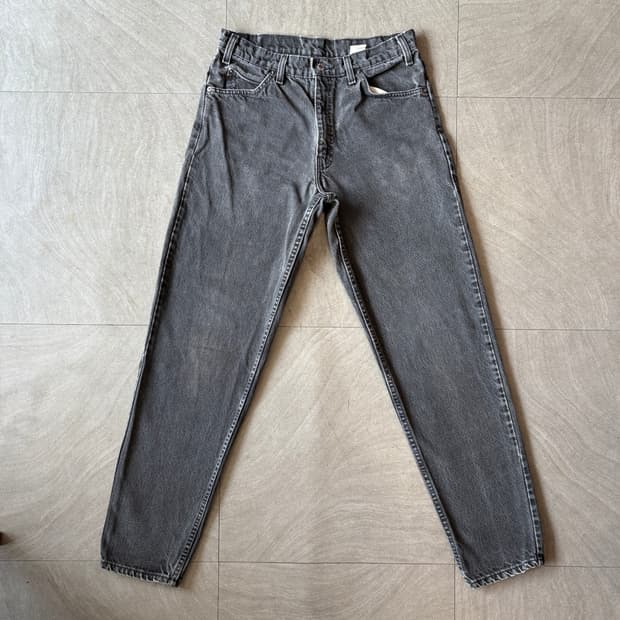 94년 미국 생산 리바이스 550데님 오렌지탭 블랙 팬츠