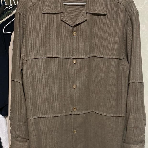 인사일런스 - 트로피컬 울 린넨 셔츠 자켓 (애쉬브라운/S)