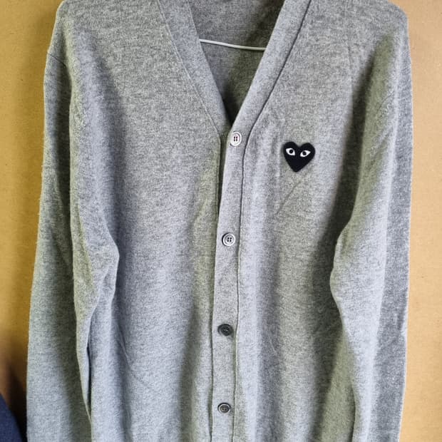 꼼데가르송 남성 울 가디건 