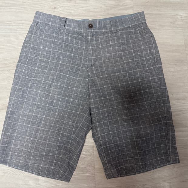 [30] 나이키 골프 투어 퍼포먼스 체크 그레이 하프팬츠