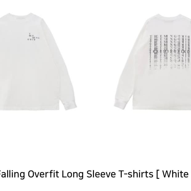 트리밍버드) Falling Overfit Long Sleeve WH F