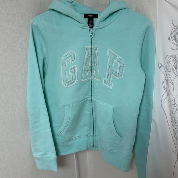 GAP 갭 민트 후드집업