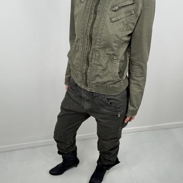 vintage cotton military jacket
