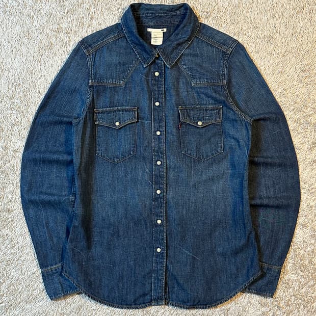 리바이스 LEVI'S 웨스턴 투포켓 데님 셔츠 진청