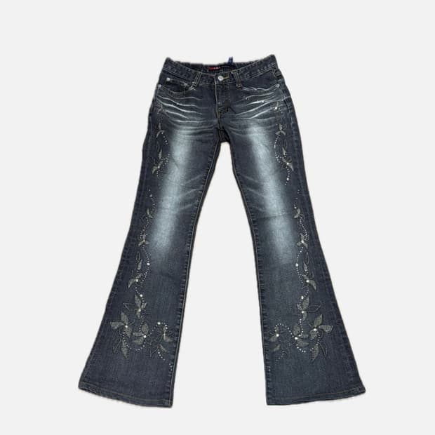 페어리 y2k 부츠컷 팬츠