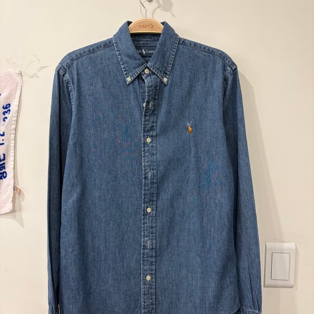 137. 폴로 데님셔츠 청셔츠