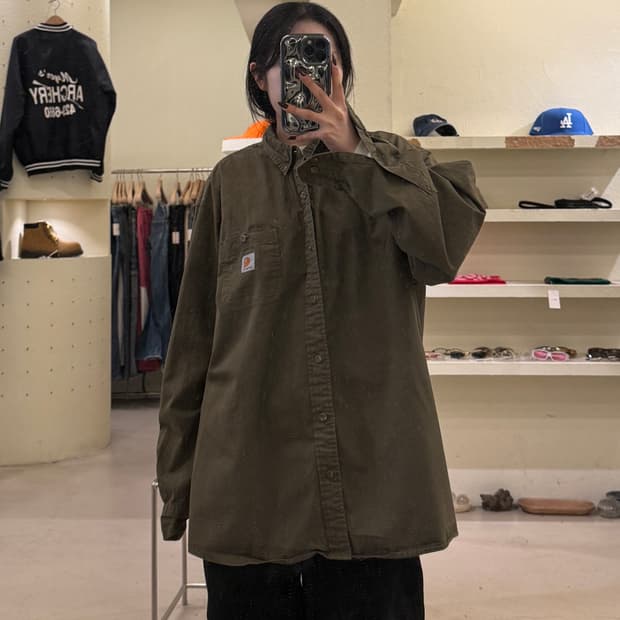 칼하트 빈티지 버튼다운 워크셔츠 U1280