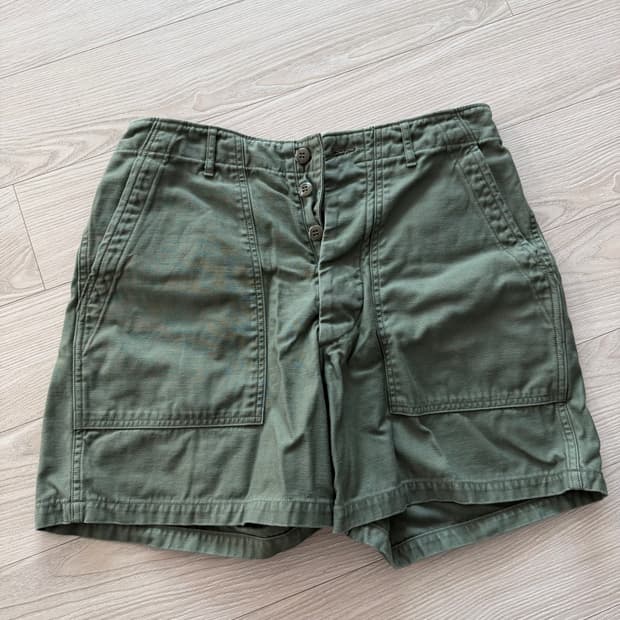 리얼맥코이 코튼 사틴 유틸리티 쇼츠 34