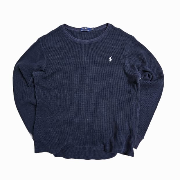[XL] 폴로 랄프로렌 와플 긴팔 라운드 티셔츠