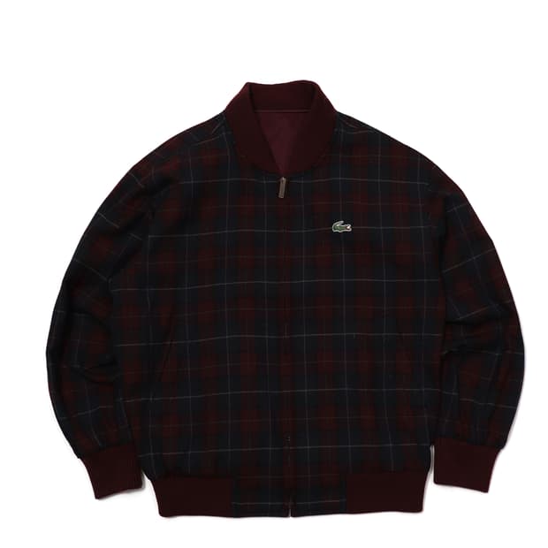 LACOSTE 90s 리버시블 올드스쿨 버건디 점퍼 size 100
