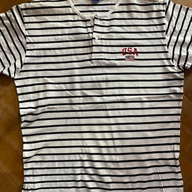 폴로 랄프로렌 스트라이프 티셔츠 M (105~110)