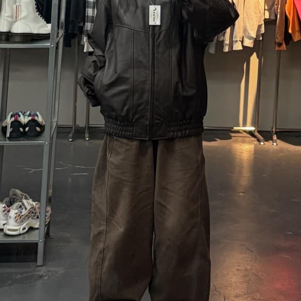 라운드트리 & 요크 램스킨 레더 가죽자켓 A3382