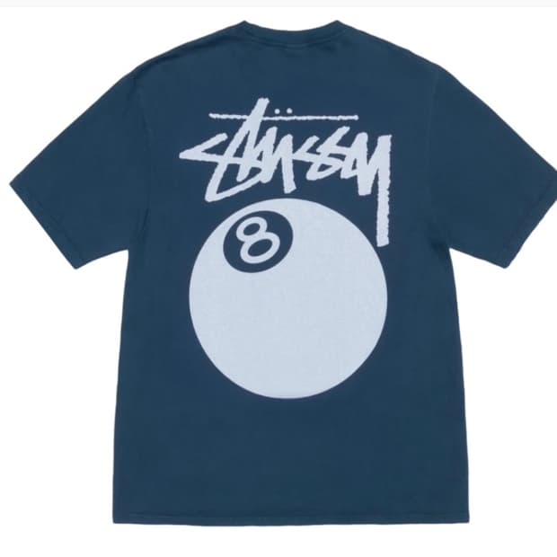 스투시 stussy 8볼 반팔티 네이비 