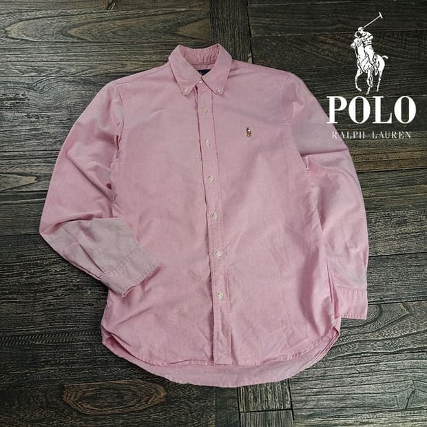 [폴로 랄프로렌] 포니 로고 자수 셔츠 핑크 M19916